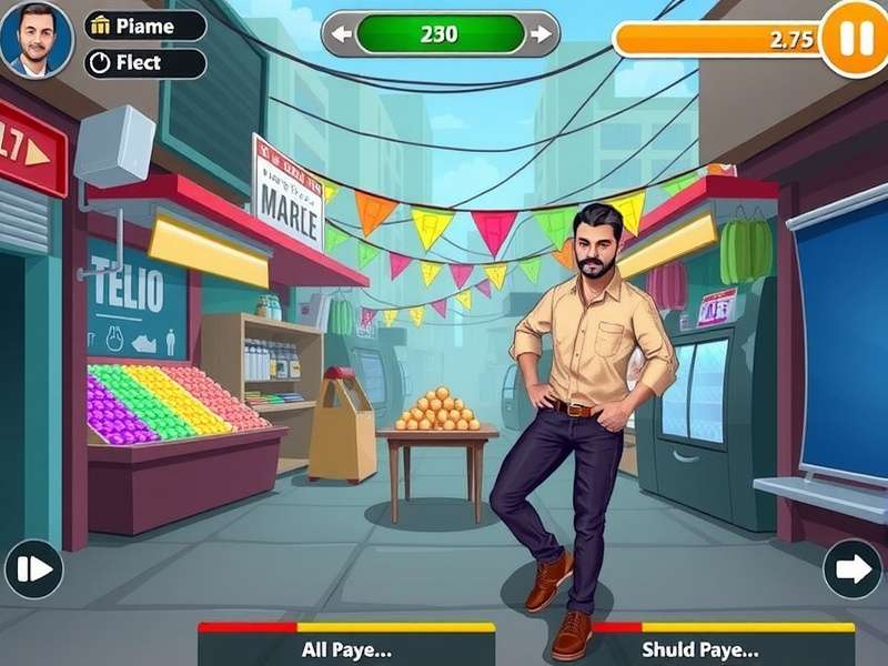 Delhi Deal Dash Game Market Scene